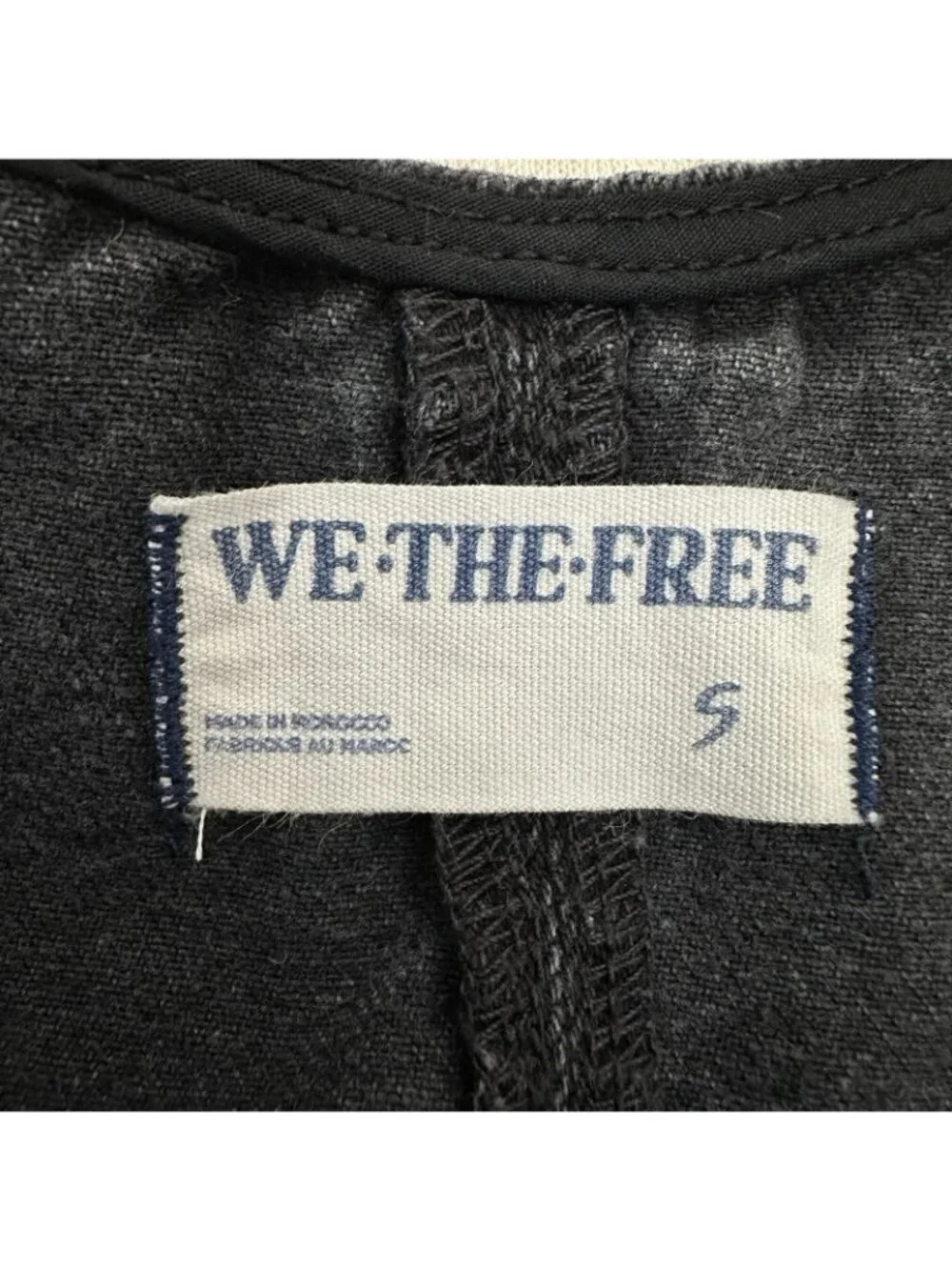 Free People We The Free High Roller Jumpsuit Women’s Size S Black Denim Romper